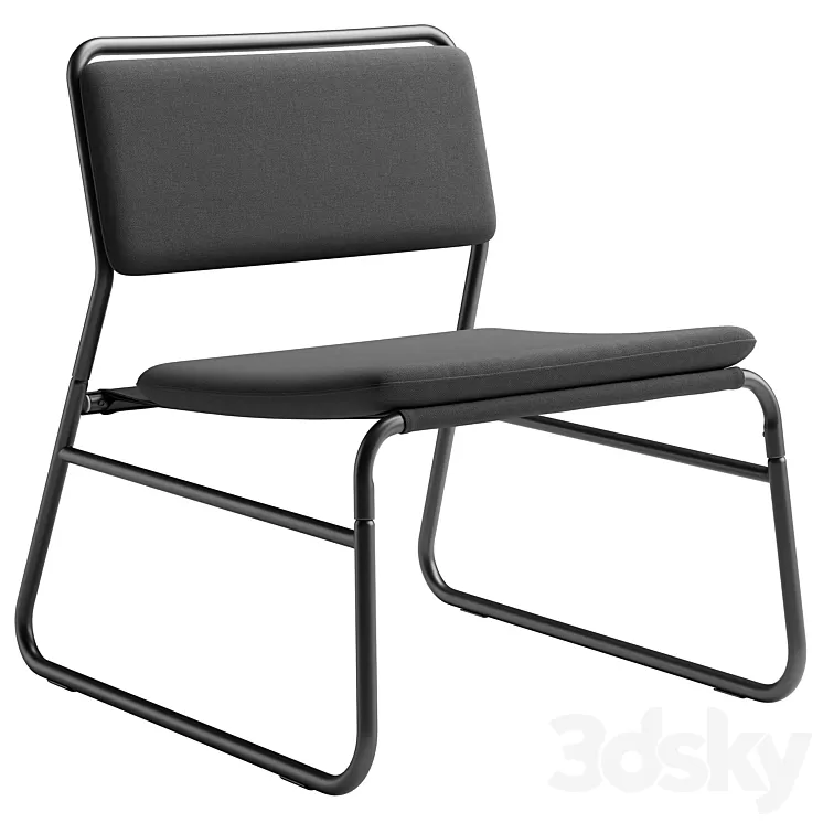 Linnerback Easy Chair by Ikea 3D Model