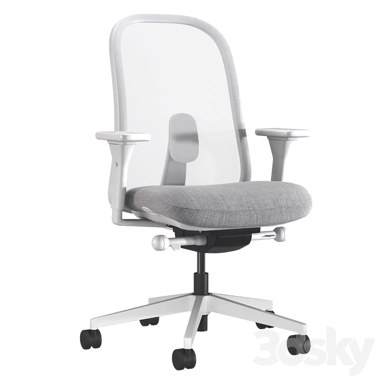 LINO Office Swivel chair with armrests by Herman Miller 3D Model
