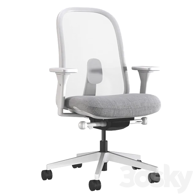 LINO Office Swivel chair with armrests by Herman Miller 3DModel