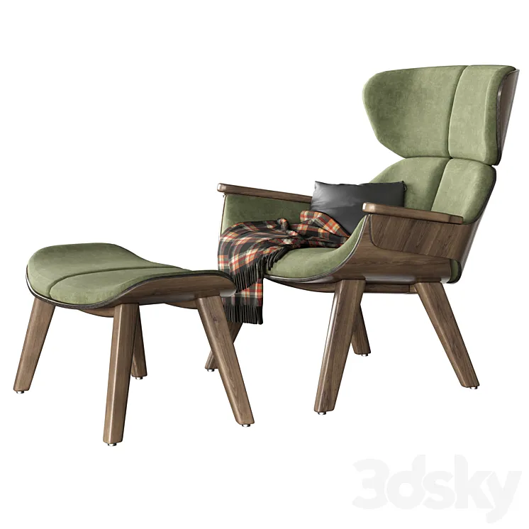 Linteloo Florian armchair 3D Model Free