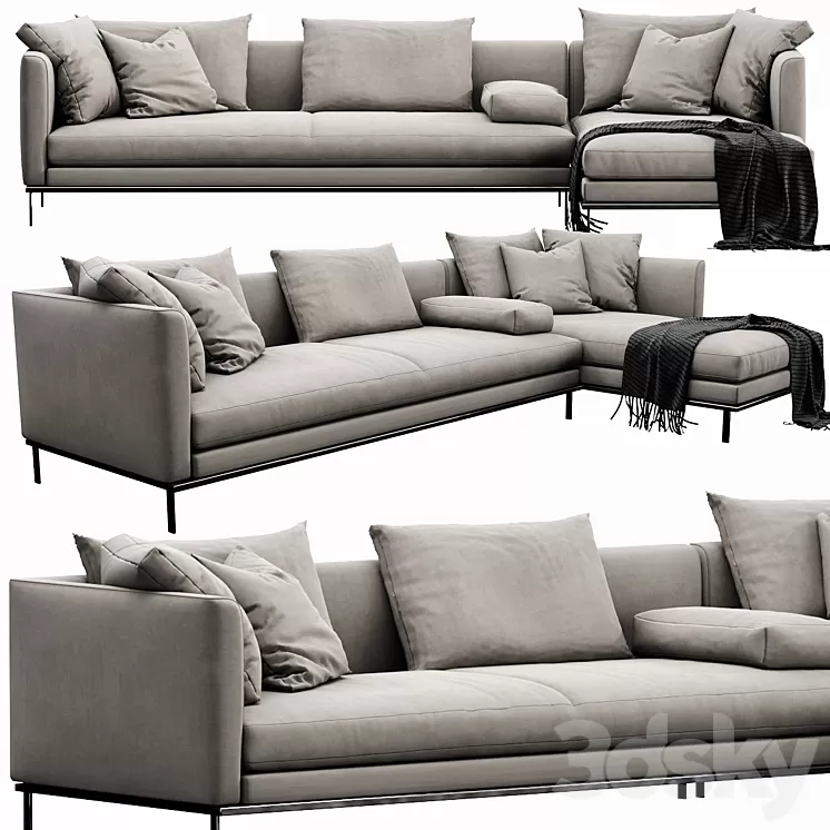 Linteloo Relax Chaise Lounge 3D Model