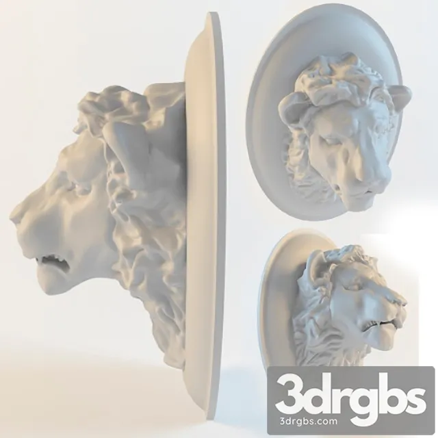 Lion Sculpture 3D Model Free