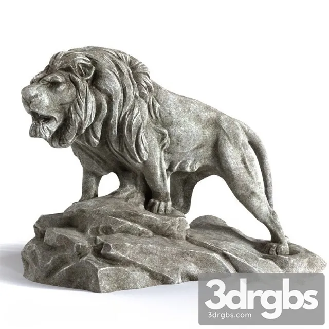 Lion Statue 3D Model Free