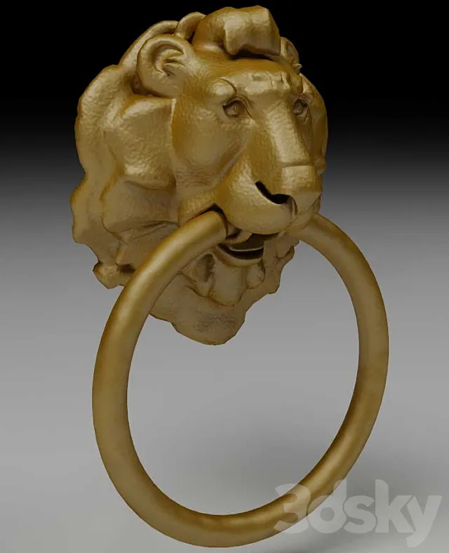 Lion_head_Ruchka_dveri 3DModel
