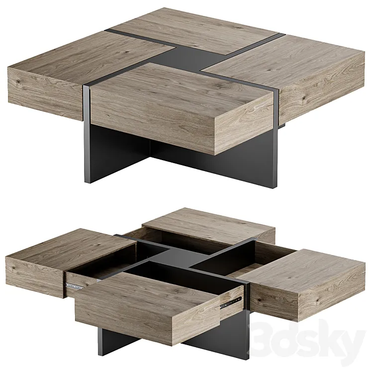 Lipscomb Coffee Table 3D Model Free