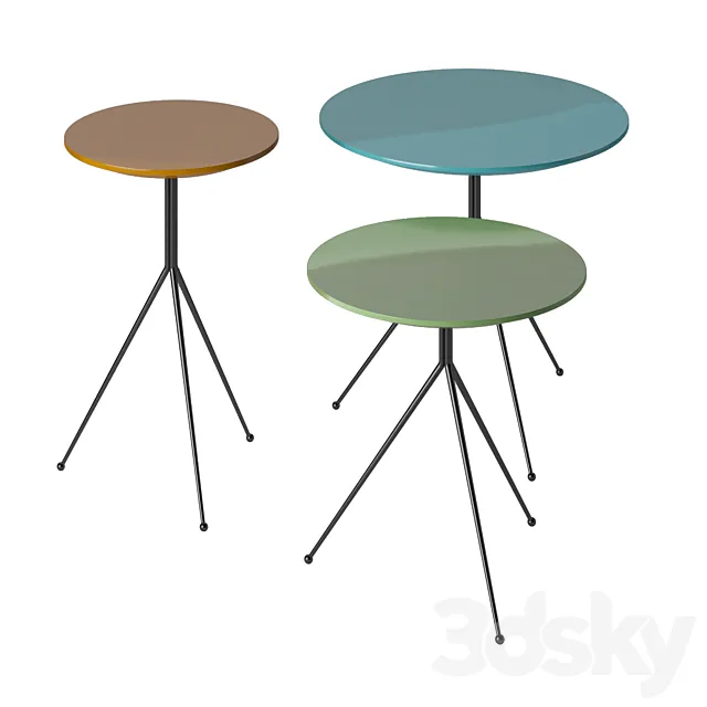 LIQUID table set Baxter 3D Model