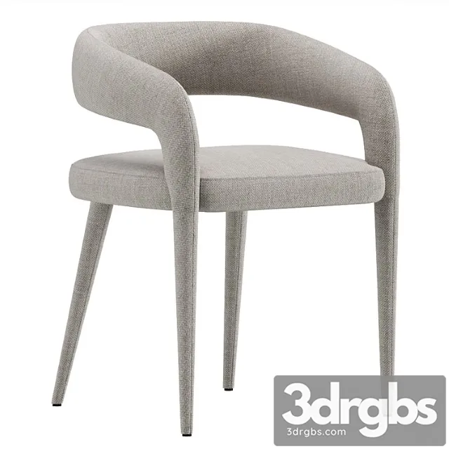 Lisette dining armchair cb2 2 3D Model Free