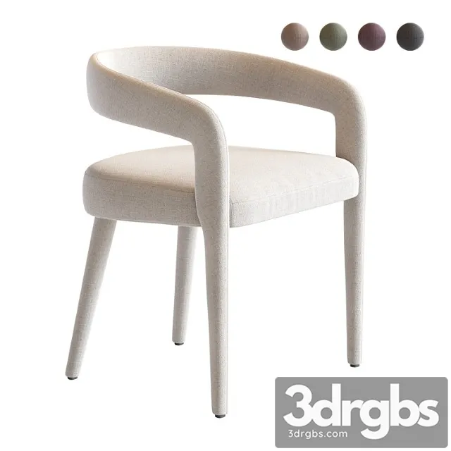 Lisette white dining chair