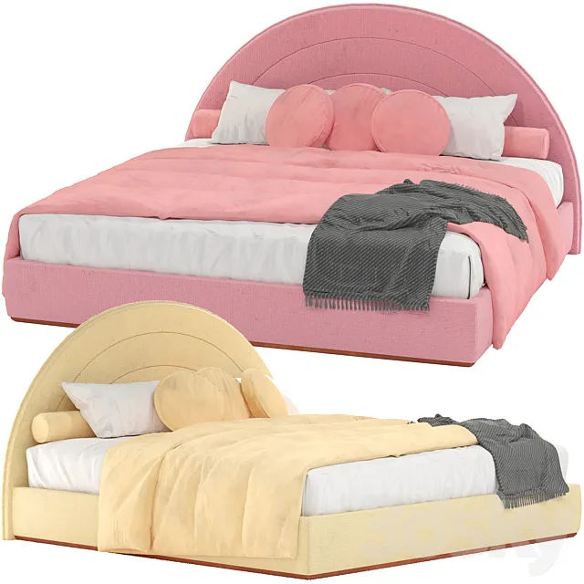 Lisi Bed by Ottiu 3D Model