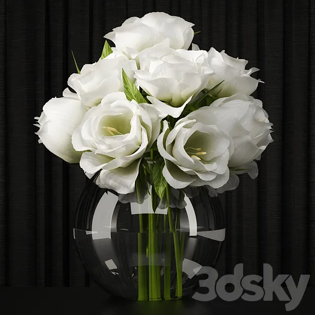 Lisianthus centerpiece 3DModel