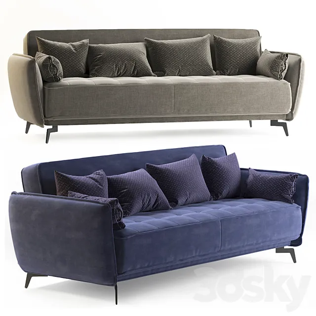 Lismos folding sofa 3D Model