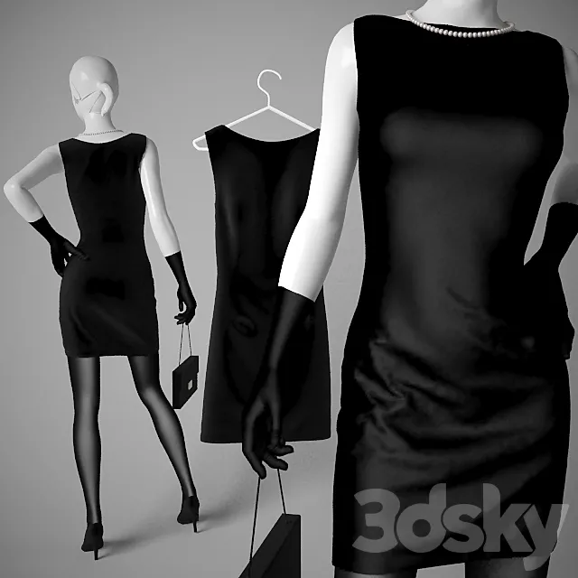 Little black dress 3DModel