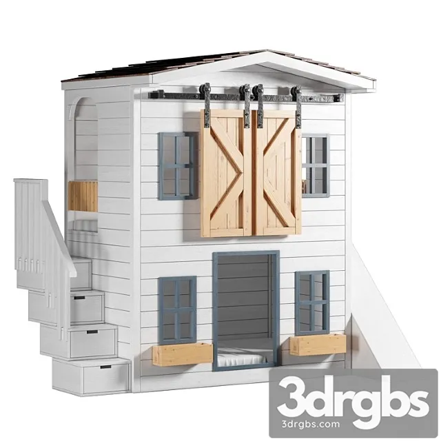 Little House For Kids 3D Model Free
