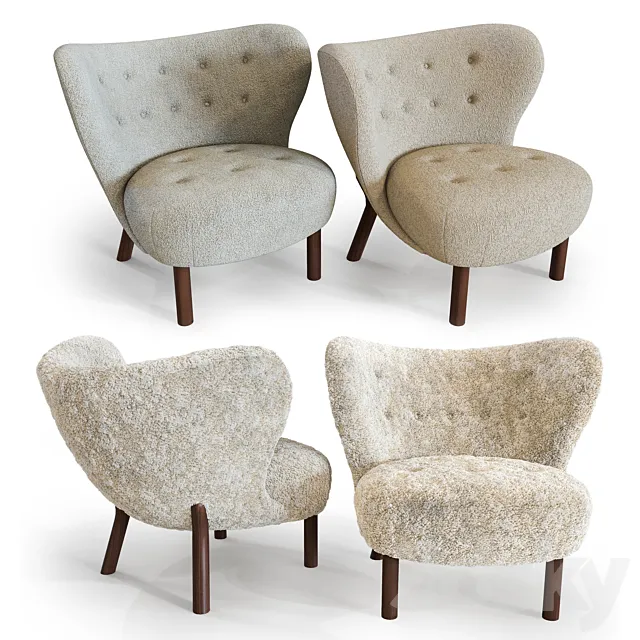 Little Petra Lounge Chair 3D Model