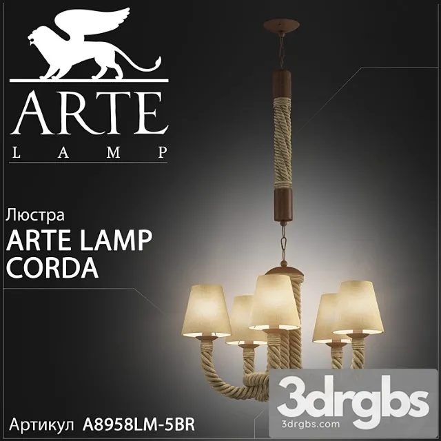 Liustra Arte Lamp Corda A8958lm 5br 3D Model Free