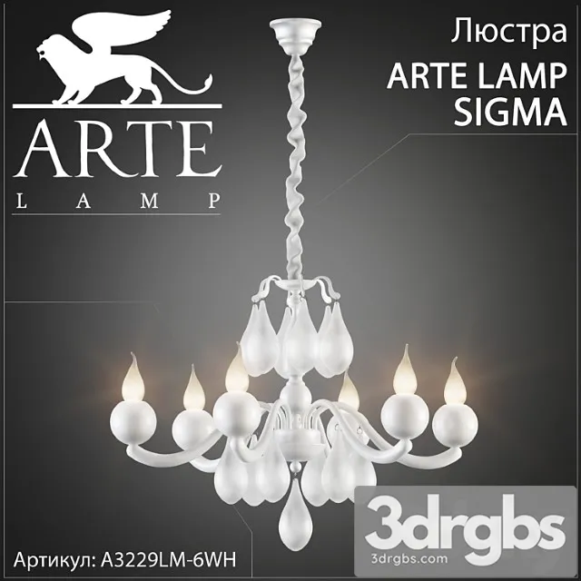 Liustra Arte Lamp Sigma A3229lm 6wh 3D Model Free