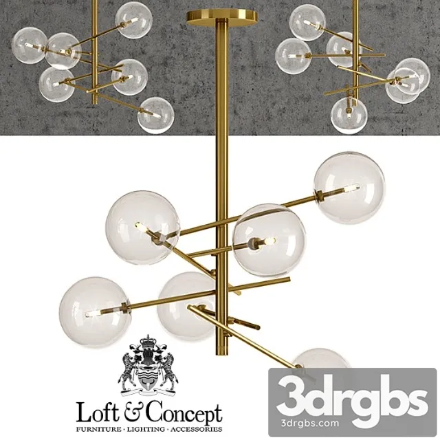 Liustra Bolle Hanging Lamp Gallotti Radice 3D Model Free