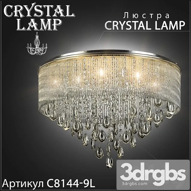 Liustra Crystal Lamp C8144 9l 3D Model Download