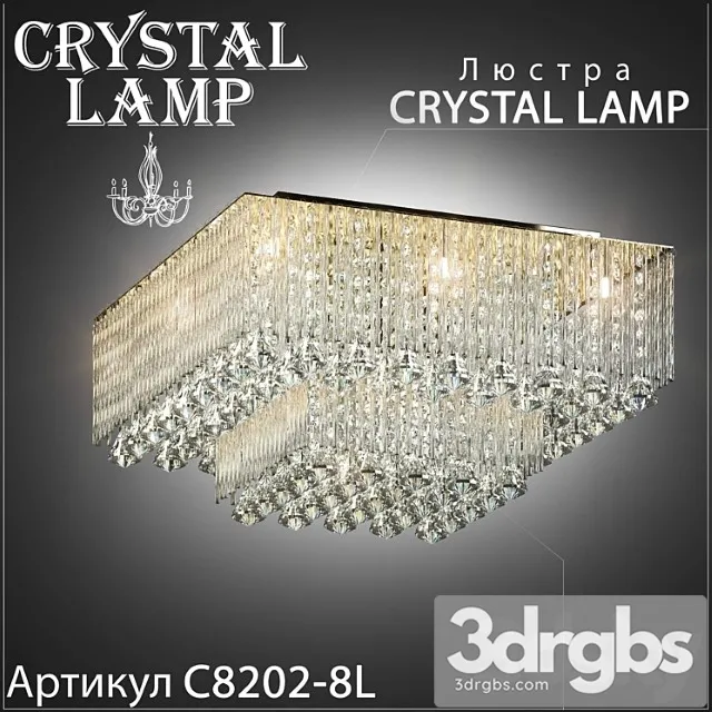 Liustra Crystal Lamp C8202 8l 3D Model Free