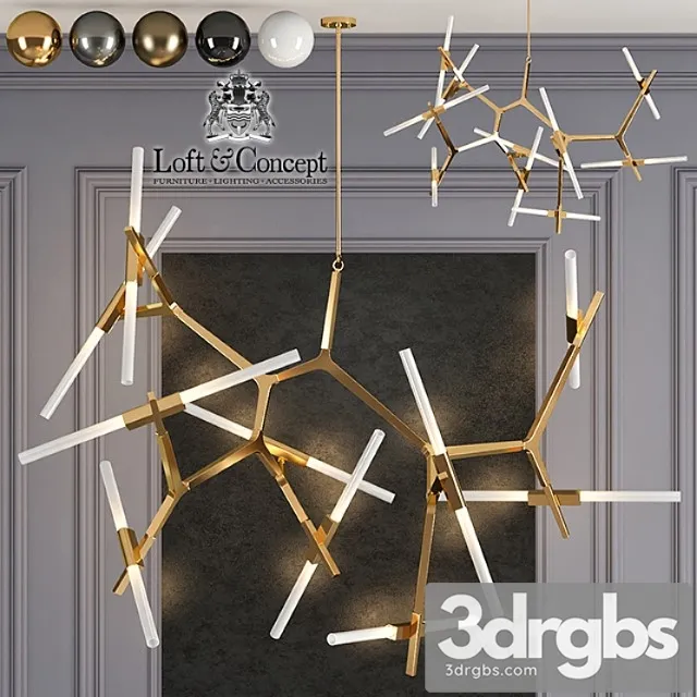 Liustra Roll And Hill Agnes Chandelier 20 3D Model Free