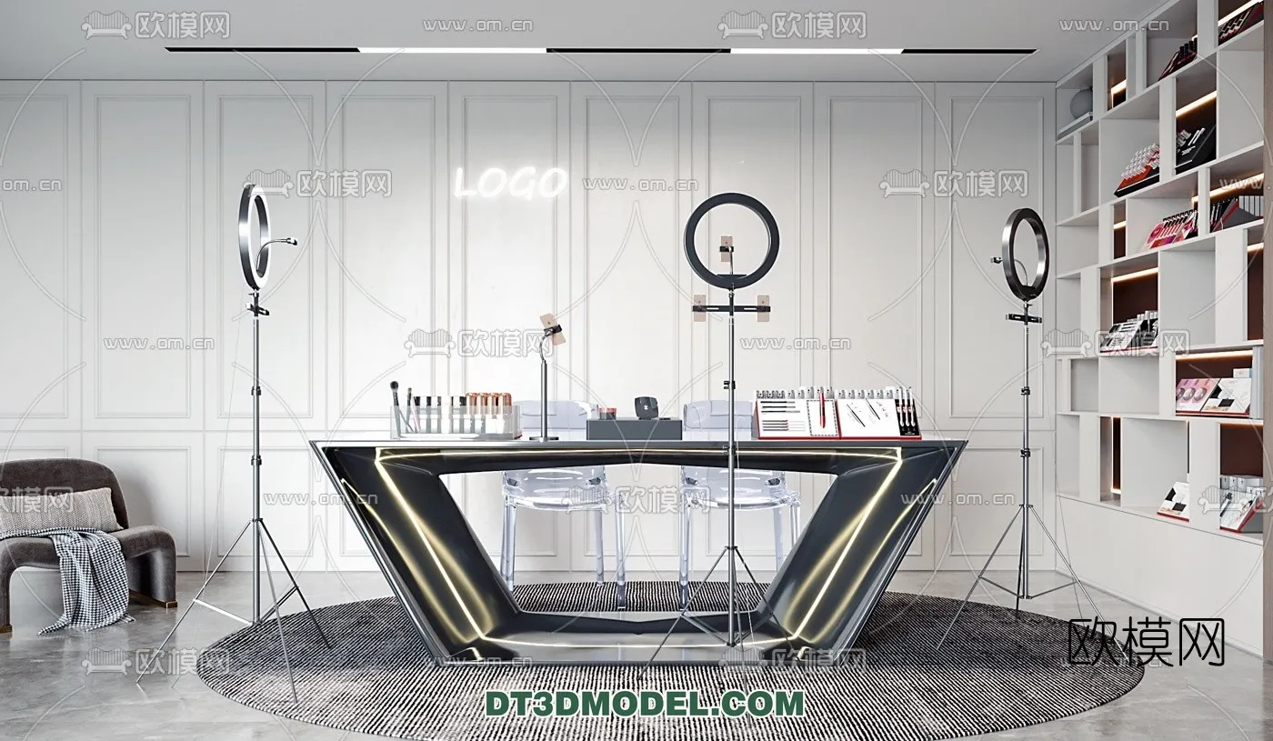 Live Stream Decoration 3D Model - 002