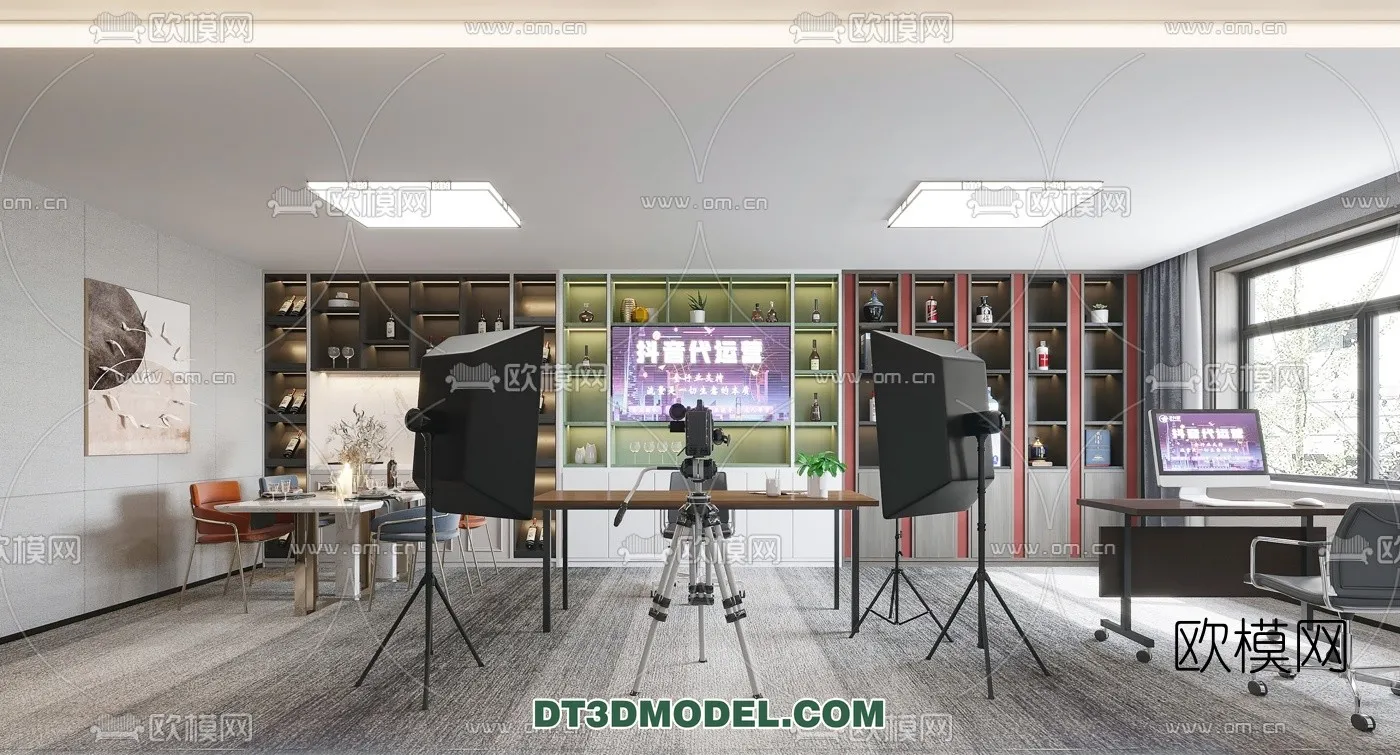 Live Stream Decoration 3D Model - 004