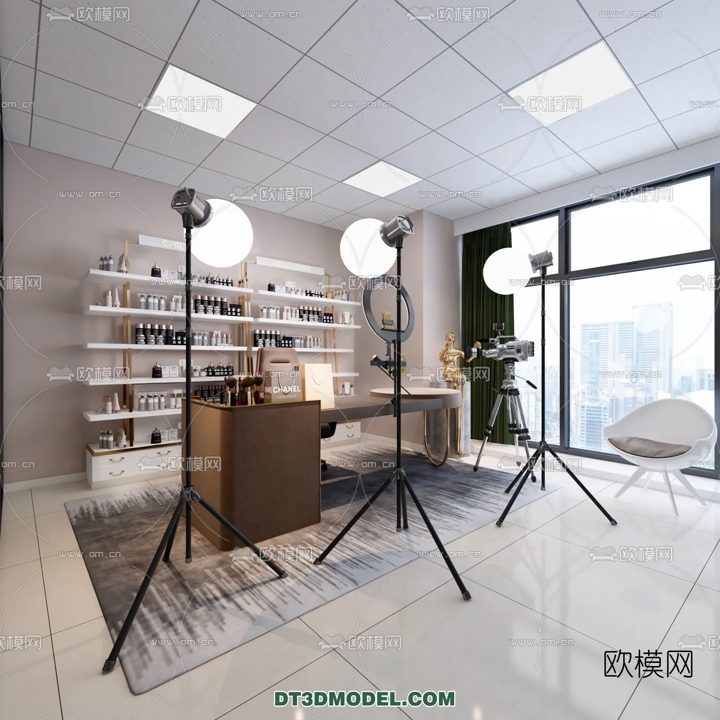 Live Stream Decoration 3D Model - 006