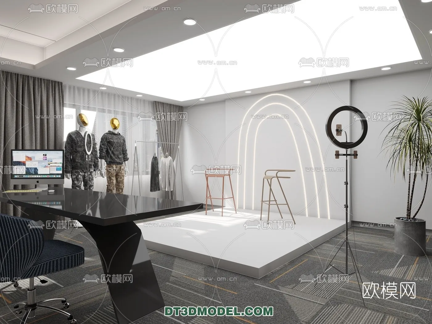 Live Stream Decoration 3D Model - 009