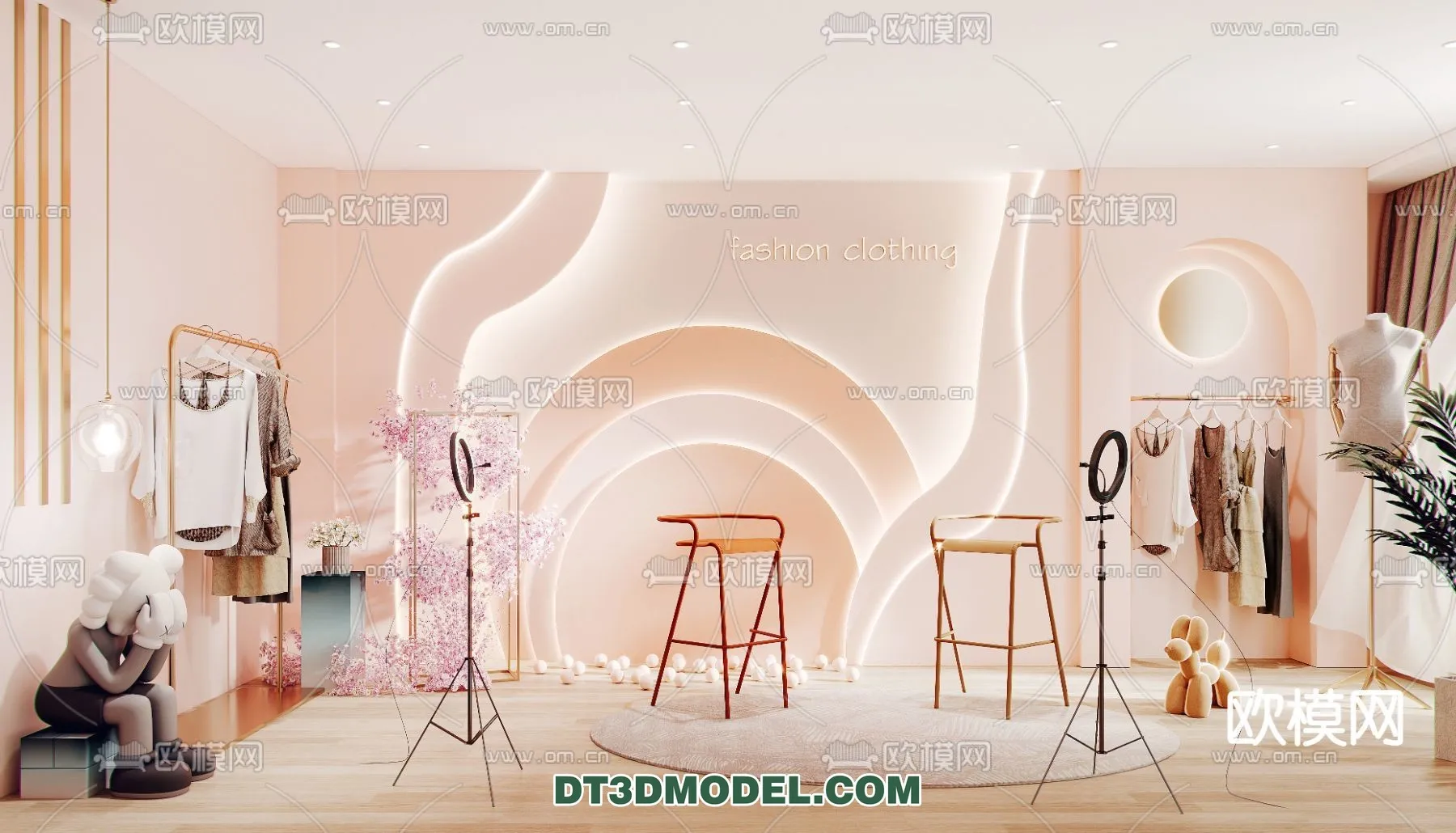 Live Stream Decoration 3D Model - 021