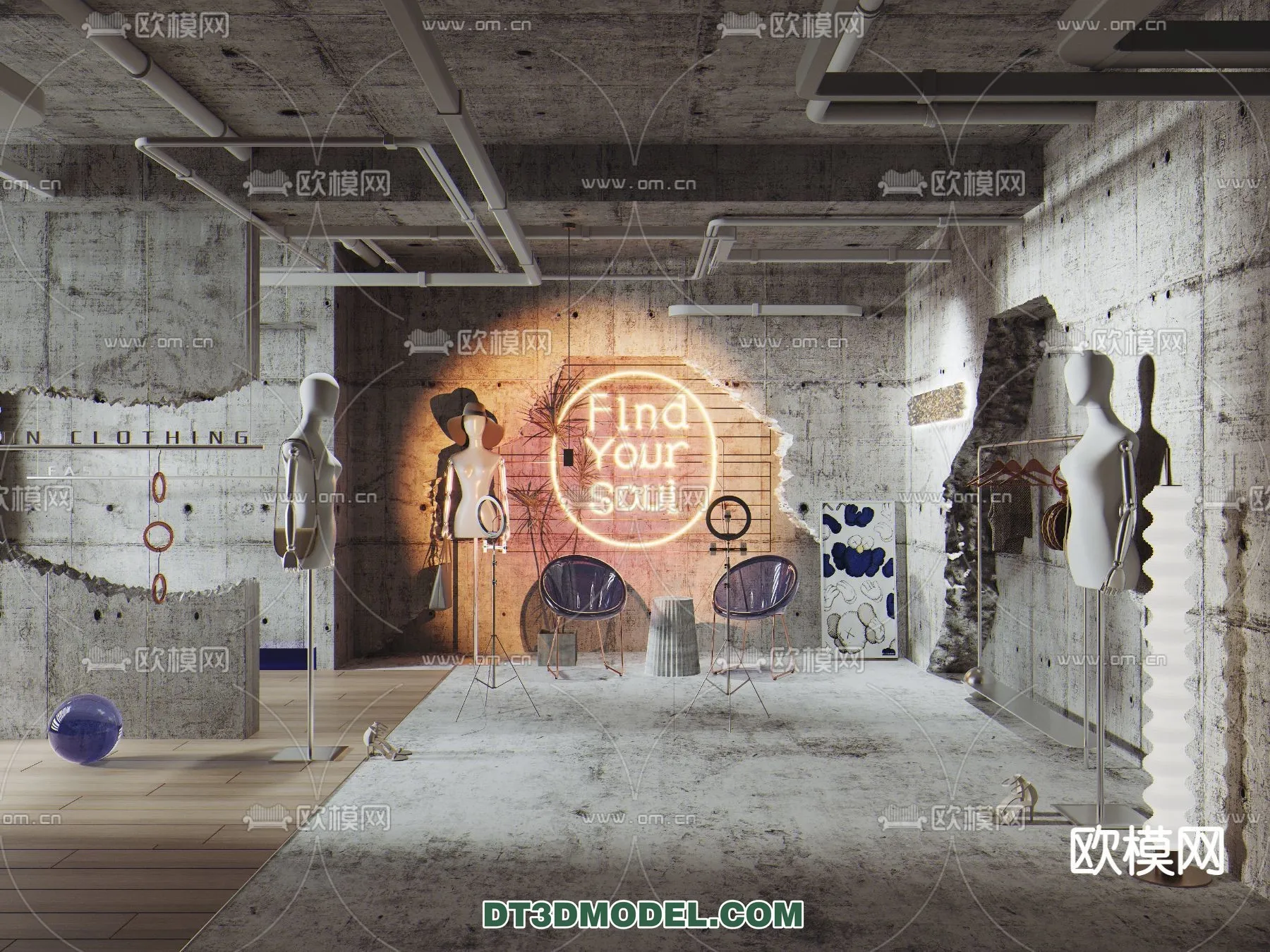 Live Stream Decoration 3D Model - 024