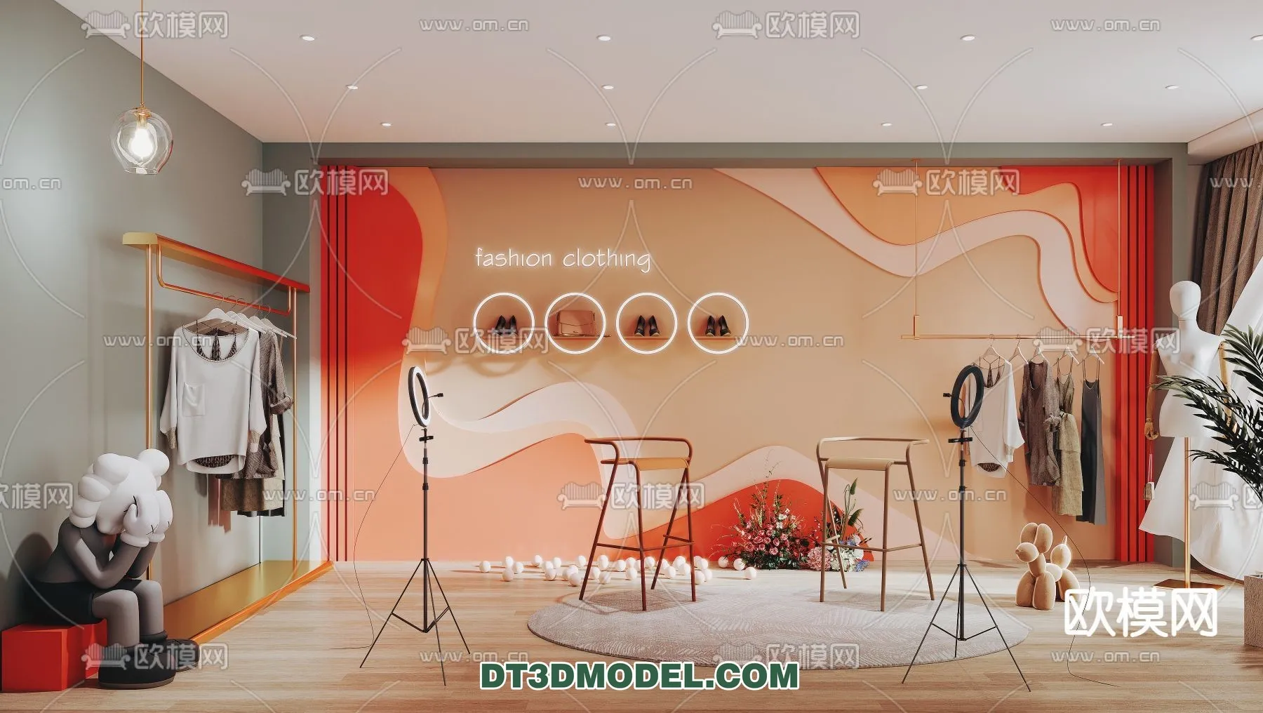 Live Stream Decoration 3D Model - 030