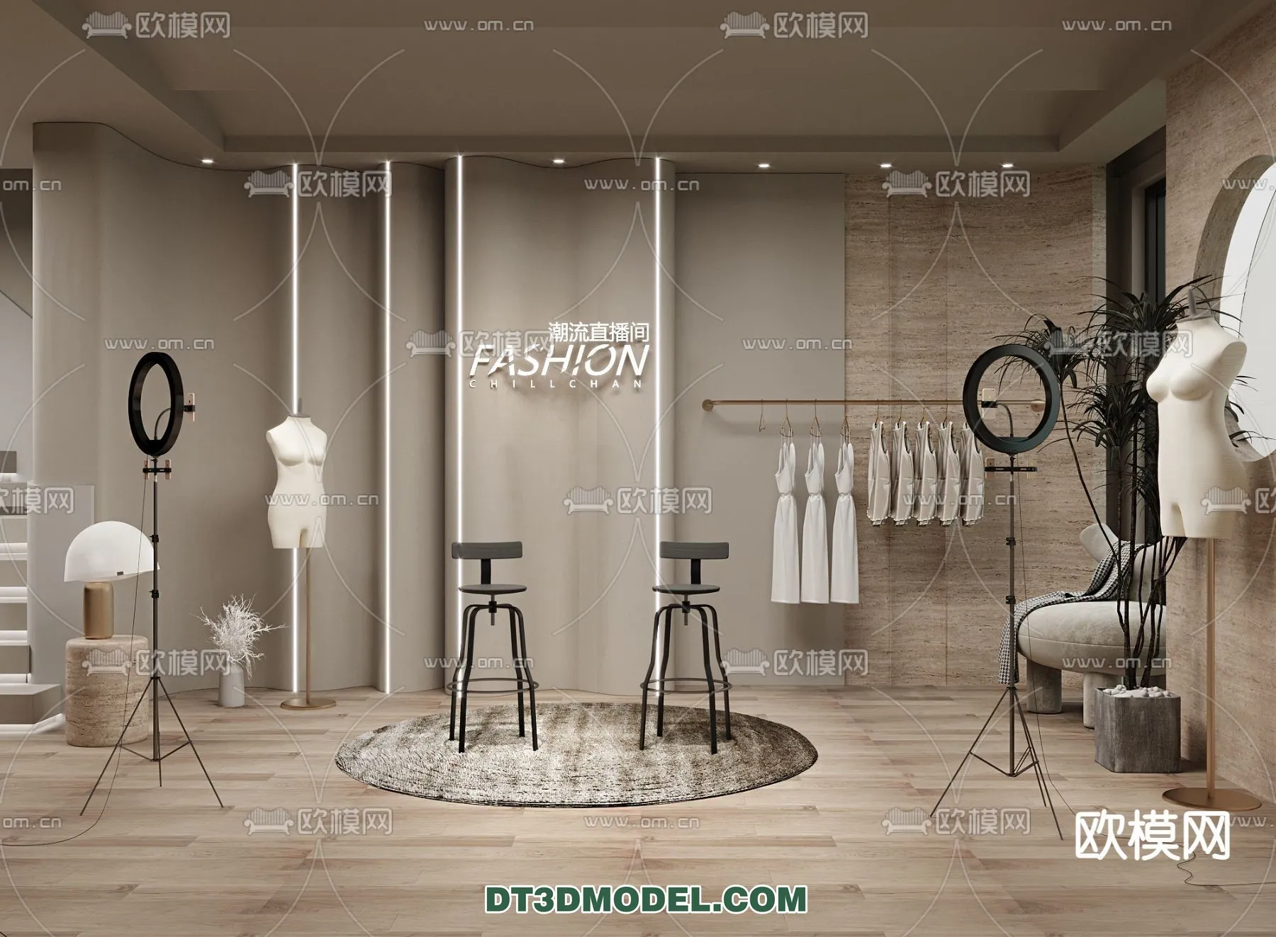 Live Stream Decoration 3D Model - 031