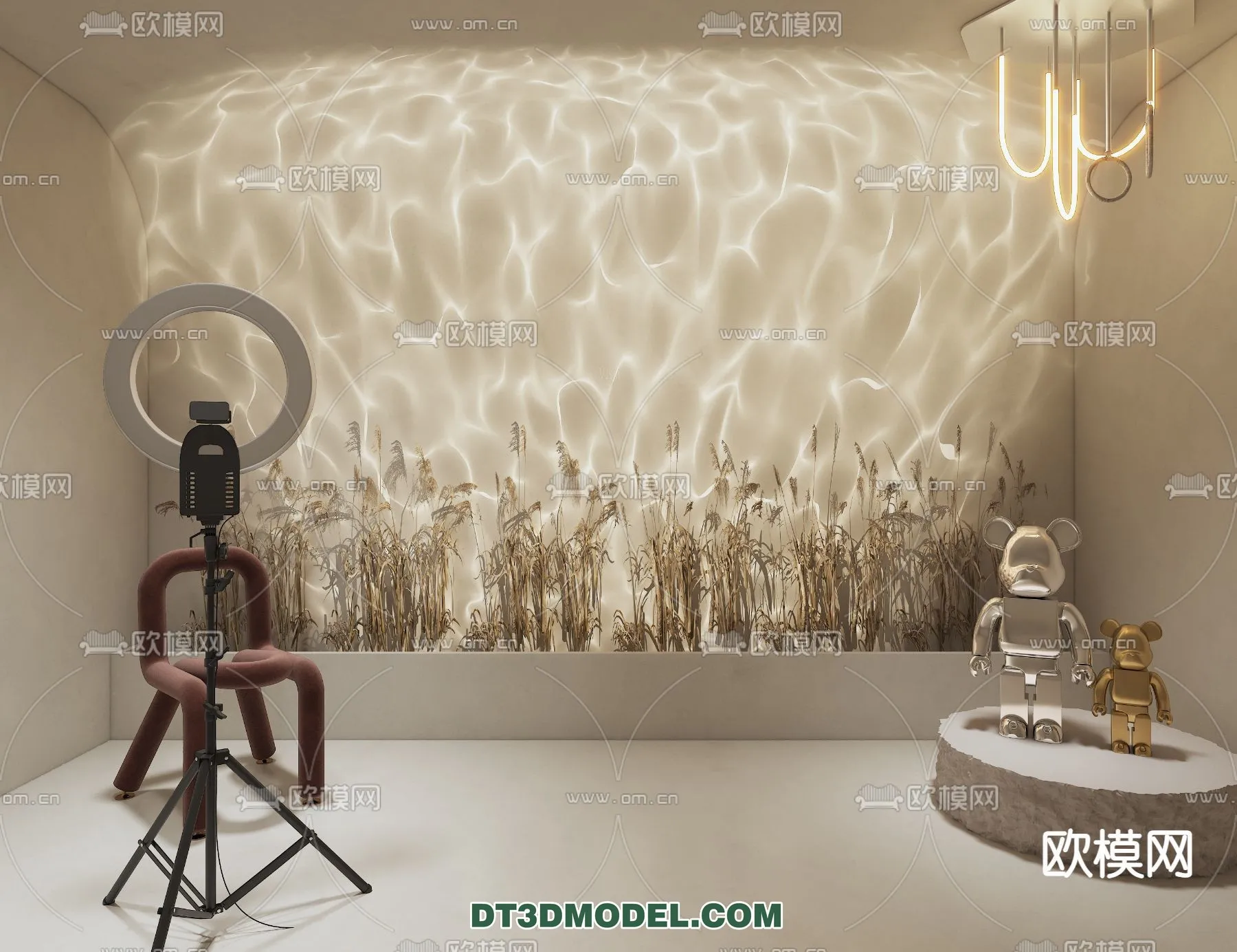 Live Stream Decoration 3D Model - 046