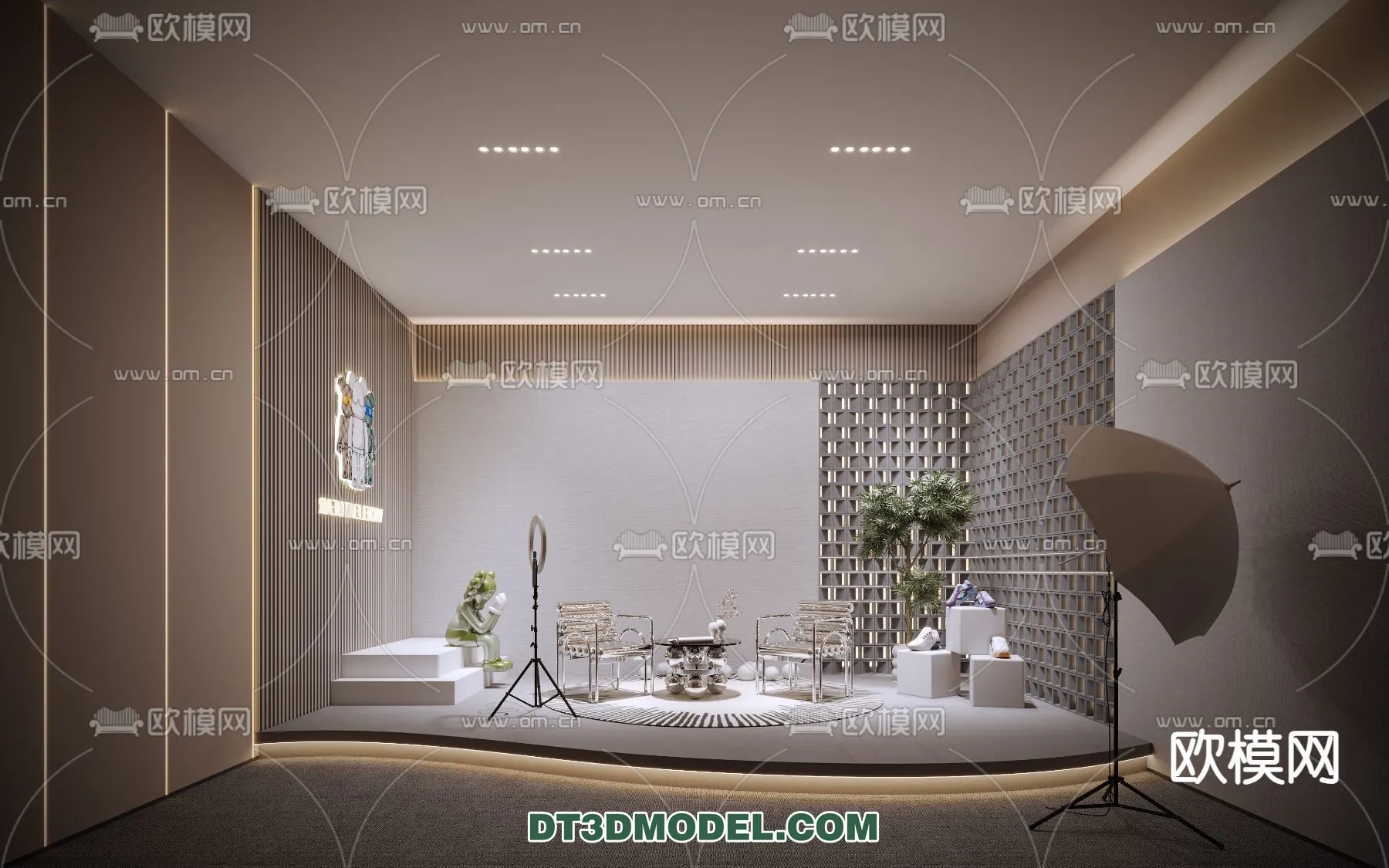 Live Stream Decoration 3D Model - 053