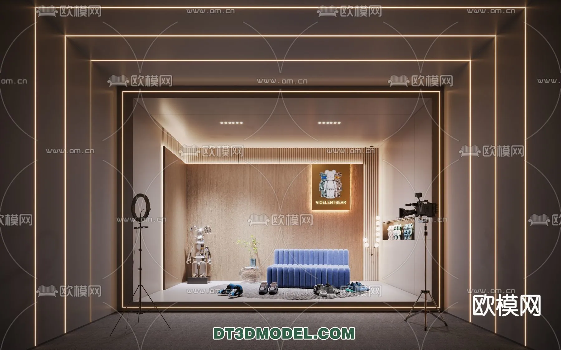 Live Stream Decoration 3D Model - 054