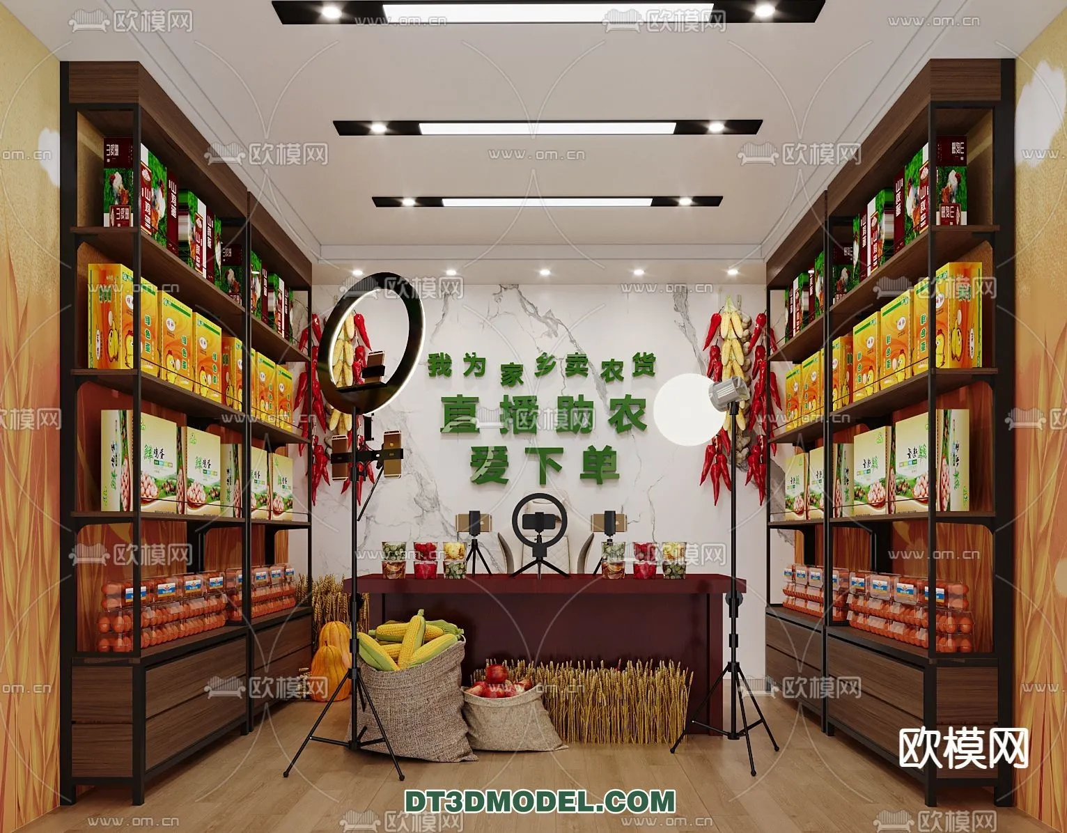 Live Stream Decoration 3D Model - 081