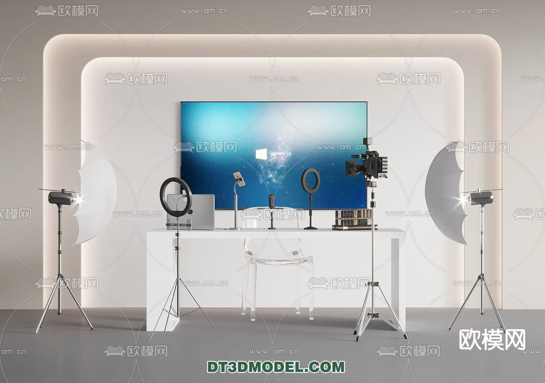 Live Stream Decoration 3D Model - 083
