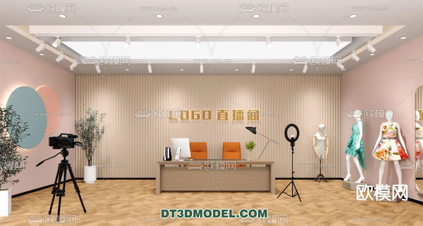 Live Stream Decoration 3D Model - 092