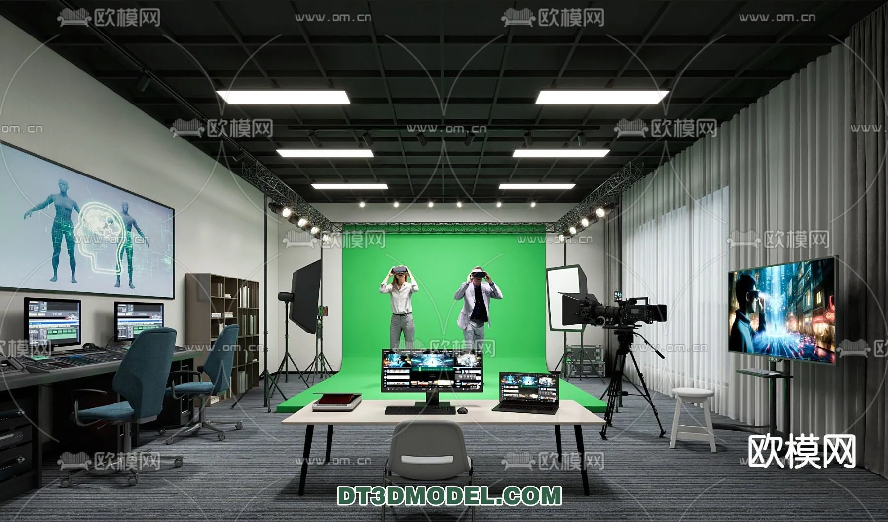 Live Stream Decoration 3D Model - 096