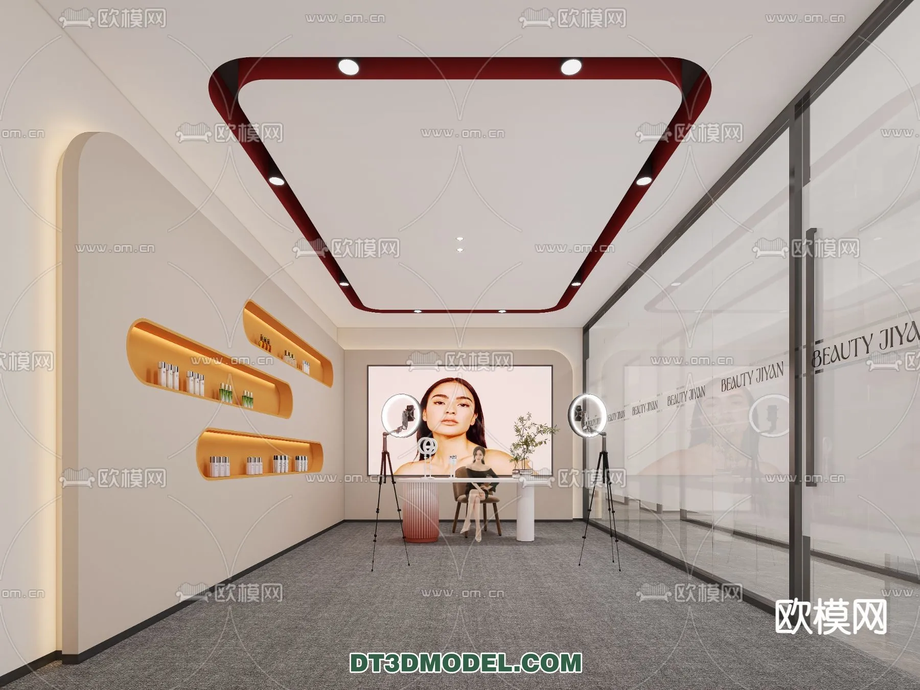 Live Stream Decoration 3D Model - 097