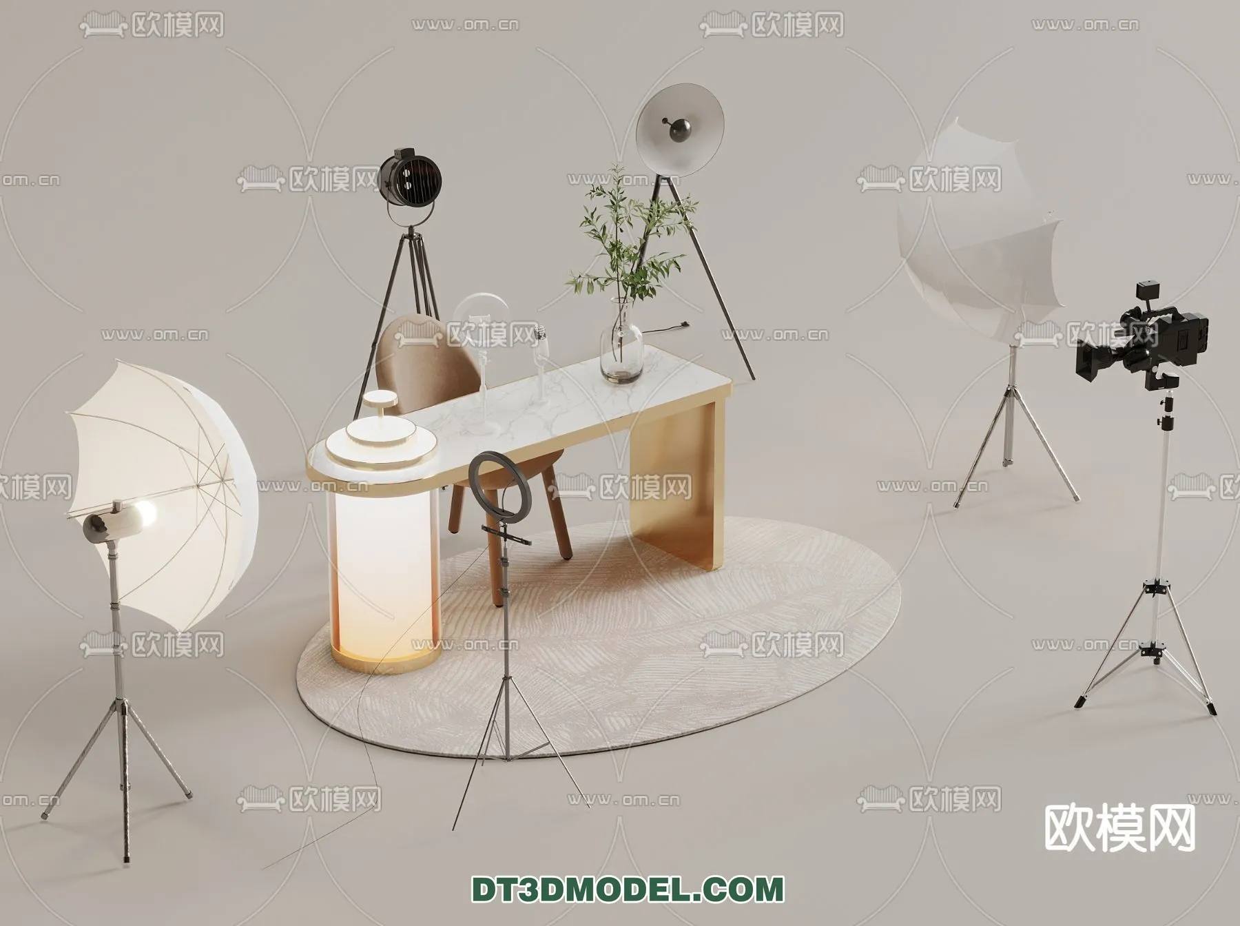 Live Stream Decoration 3D Model - 099