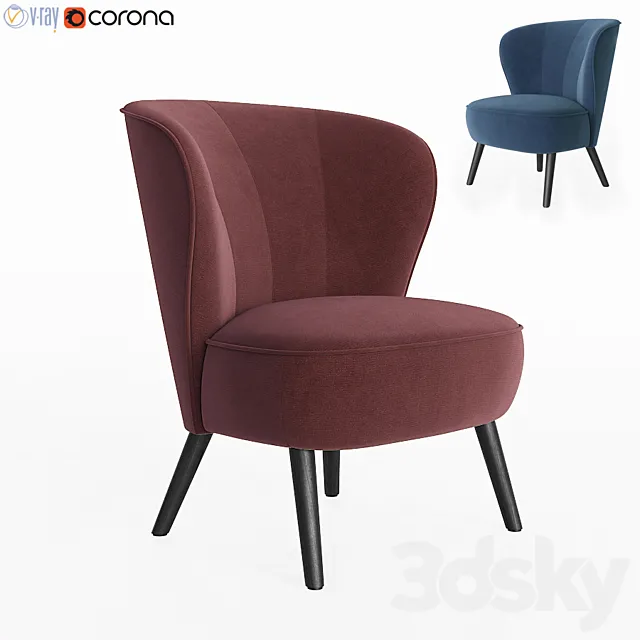 Liverpool Armchair Deephouse 3D Model