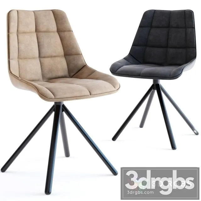 Livin24 Velvet Chair Eevi 3D Model Free