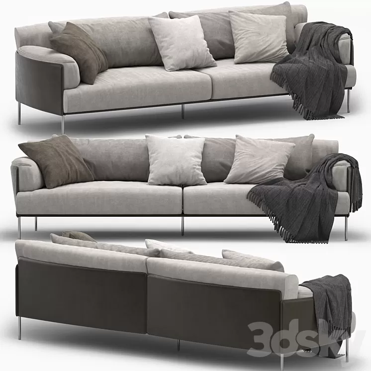 living divan greene Sofa 3D Model