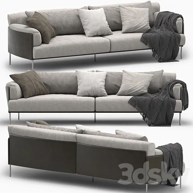 living divan greene Sofa 3DModel