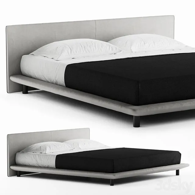 Living Divani Chemise Bed 3D Model