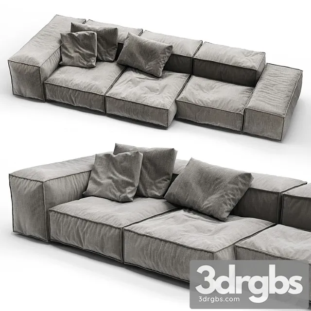 Living divani Extrasoft 2 3D Model Free