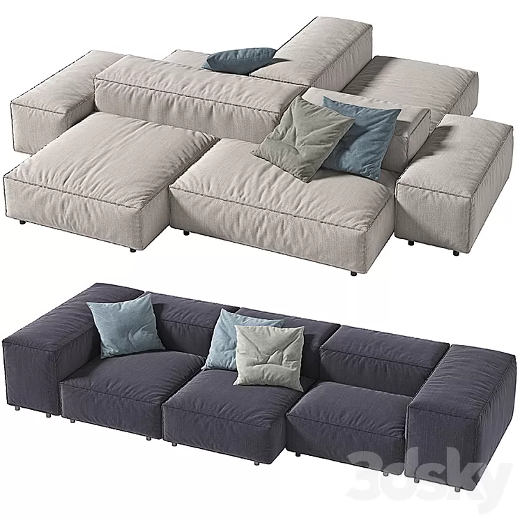 LIVING DIVANI EXTRASOFT 3D Model