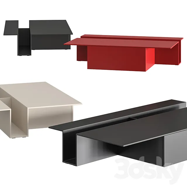 Living Divani Grek Coffee Tables 3DModel