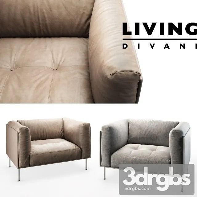 Living divani rod chair 3D Model Free
